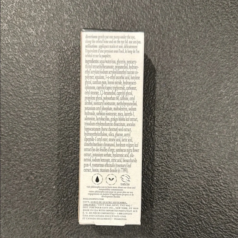 Philosophy Eye Cream Skincare Dose of Wisdom